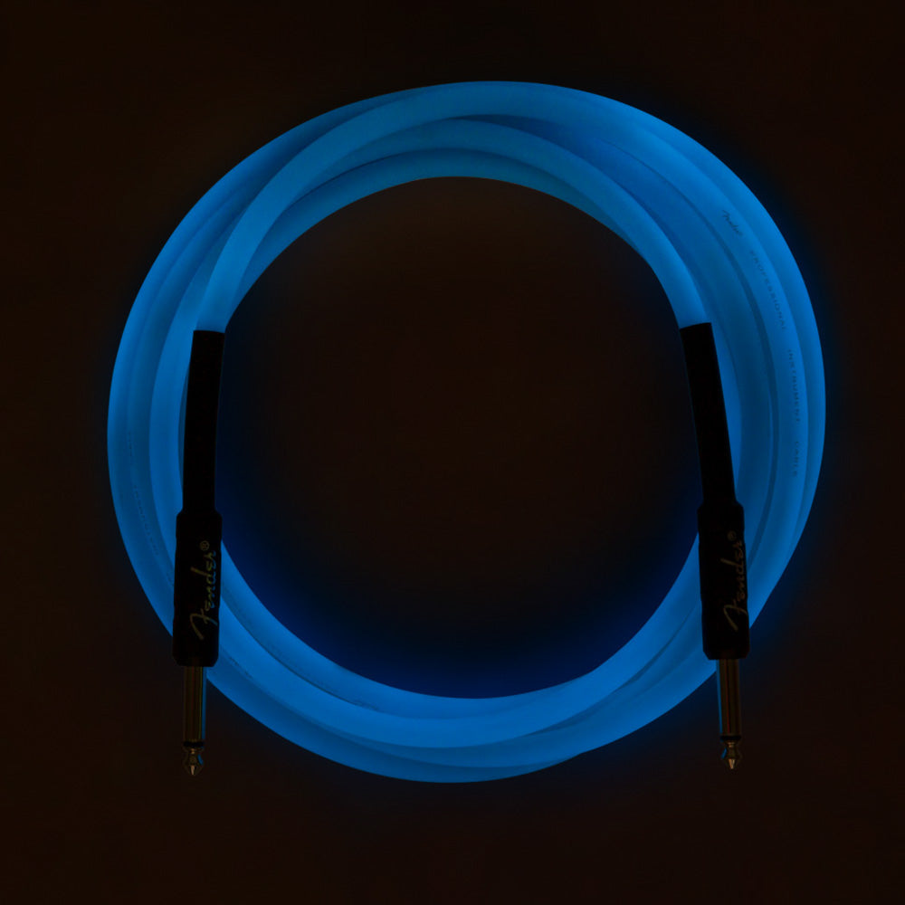 Cable Instrumento Fender 0990810108 Professional Series Glow in the Dark Cable Blue 10