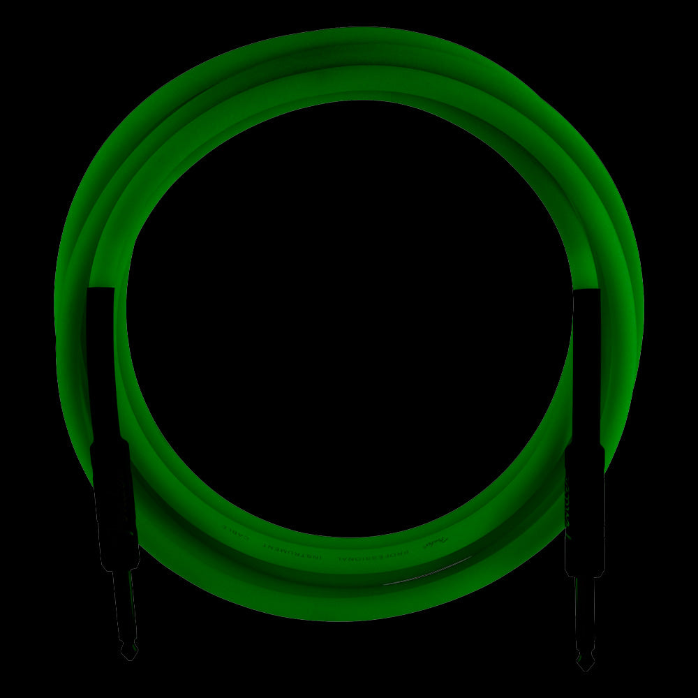 Cable Instrumento Fender 0990810119 Professional Series Glow in the Dark Cable Green 10