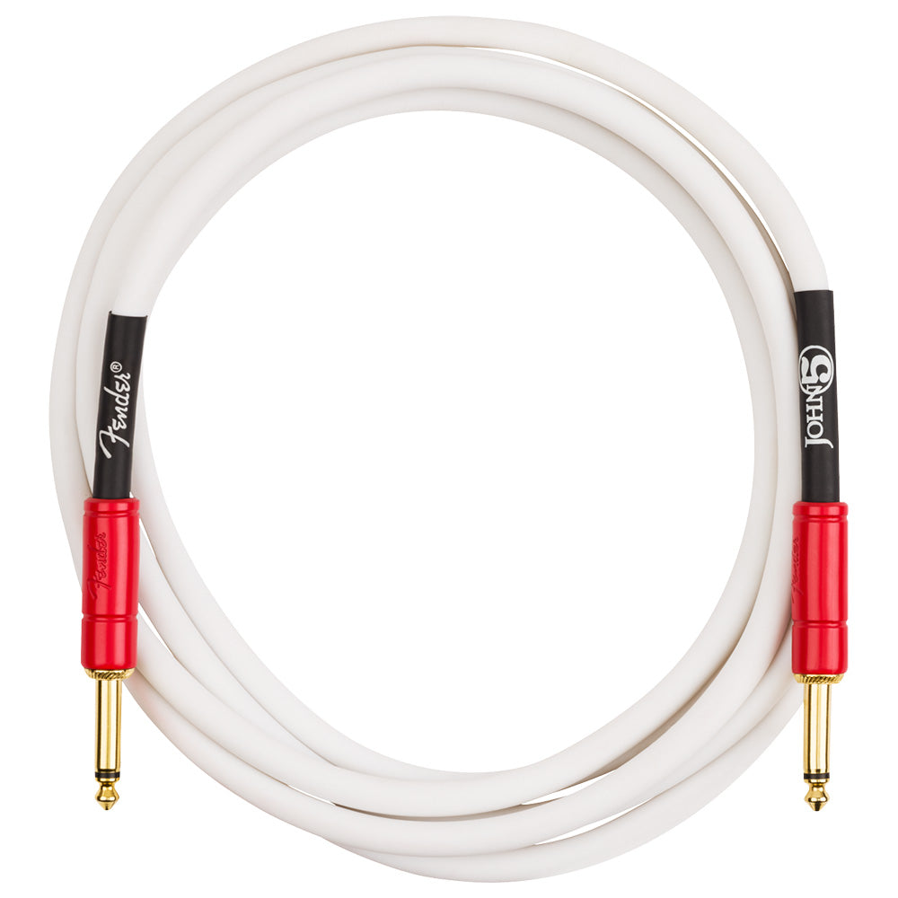 Fender John 5 Signature 10ft White Red Cable para Instrumento 0990810209