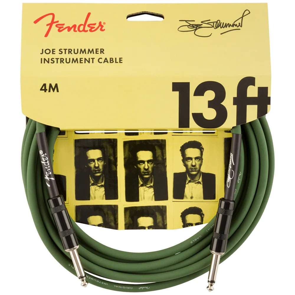 Fender 0990810276 Cable Instrumento Joe Strummer Pro 13' Instrument Cable Drab Green 4m