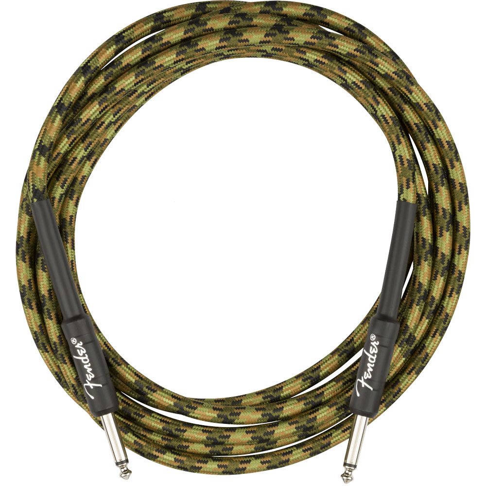 Fender Instrument Cable Professional Series Straight/Straight 18.6' Woodland Camo Cable Para Instrumento 0990818176