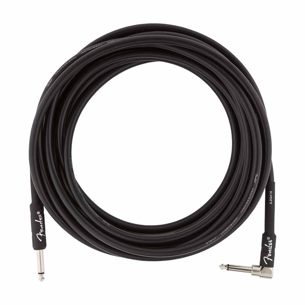 Cable para Instrumento 5.7m Black con Plug Angular FENDER 0990820019