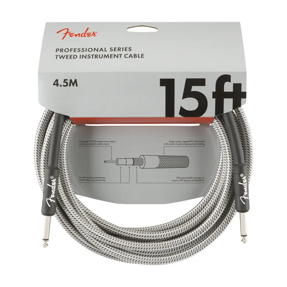 Cable para Instrumento 4.5m White Tweed FENDER 0990820066 4.5 m