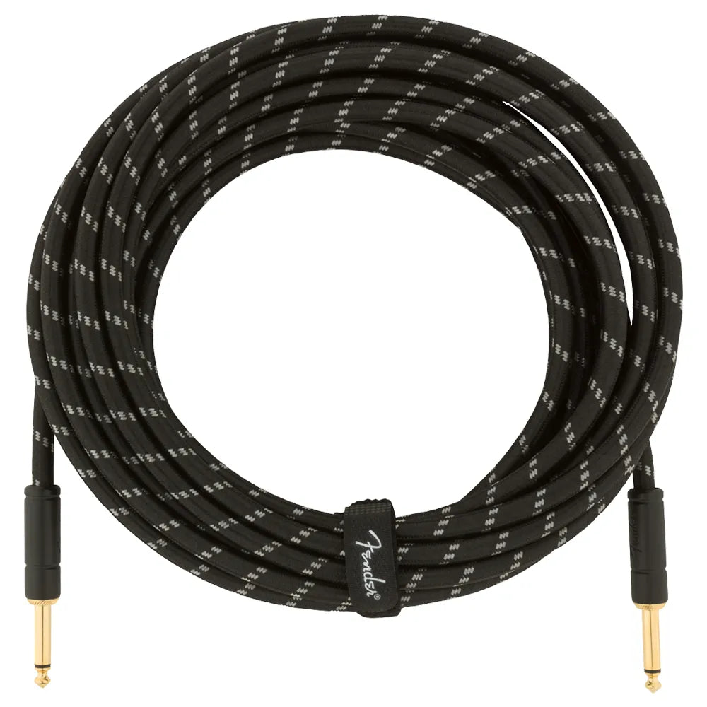 Cable para Instrumento Deluxe 7.6m Black Tweed FENDER 0990820075