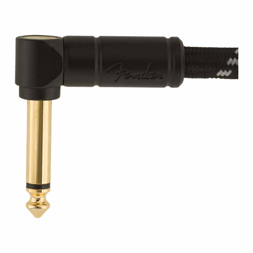 Cable para Instrumento Deluxe 7.6m Black Tweed con Plug Angular FENDER 0990820077