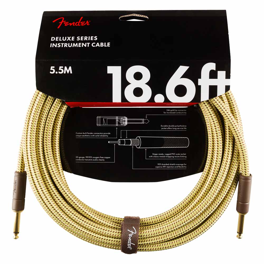 Cable para Instrumento Deluxe 5.7m Tweed FENDER 0990820081