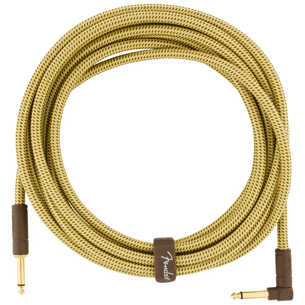 Fender 0990820082 Cable Instrumento Deluxe Series Instrument Cable Straight/Angle 18.6' Tweed