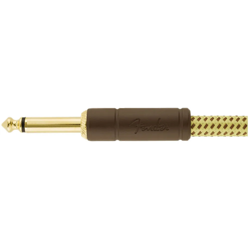 Fender 0990820082 Cable Instrumento Deluxe Series Instrument Cable Straight/Angle 18.6' Tweed