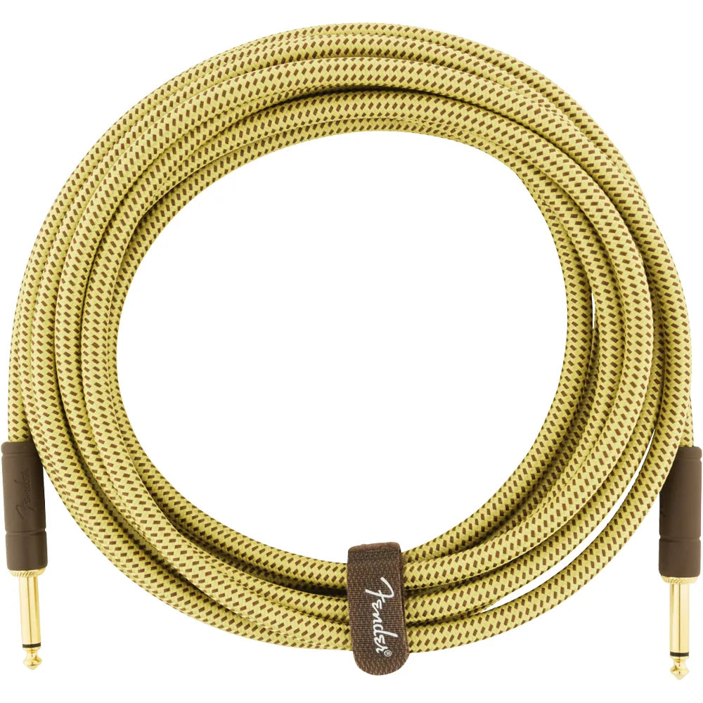 Fender 0990820084 Cable Instrumento Deluxe Series Straight/Straight 15' Tweed