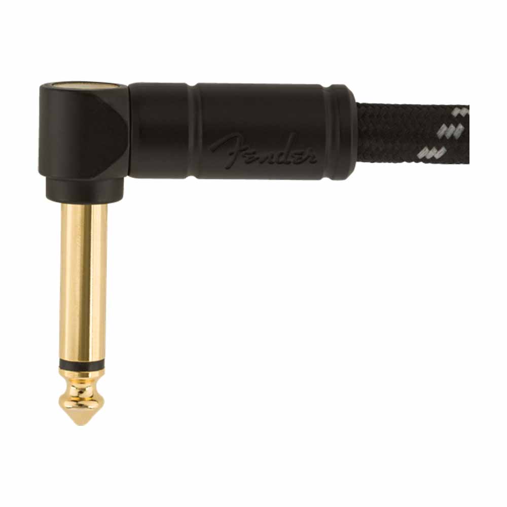 Cable para Instrumento Deluxe 4.5m Black Tweed con Plug Angular FENDER 0990820085