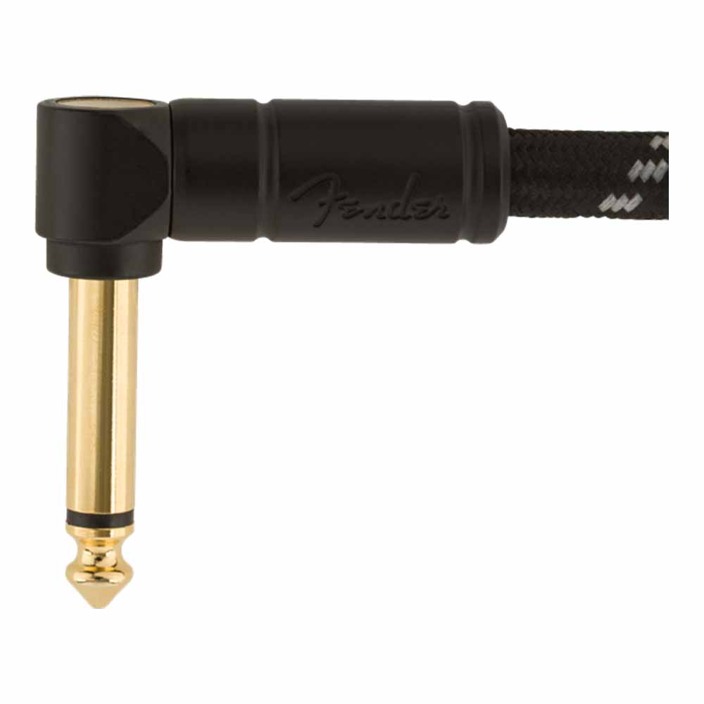 Cable para Instrumento Deluxe 3m Black Tweed con Plug Angular FENDER 0990820090