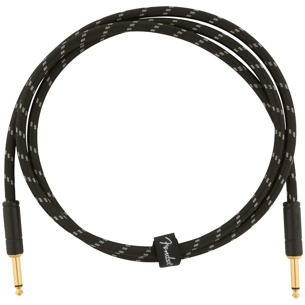 Fender 0990820093 Cable Instrumento Deluxe Series Instruments Cable Straight/Straight 5' Black Tweed 1.5 m
