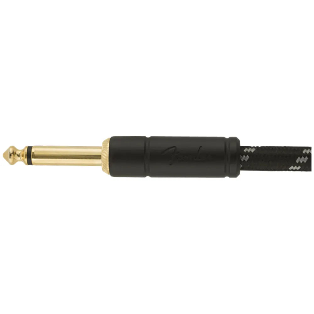 Fender 0990820093 Cable Instrumento Deluxe Series Instruments Cable Straight/Straight 5' Black Tweed 1.5 m
