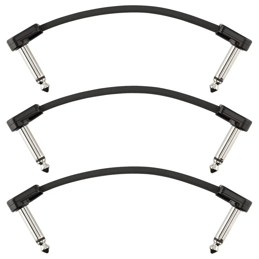 Fender 0990825007 Cable Blockchain 4" Patch 3-Pack Angle/Angle