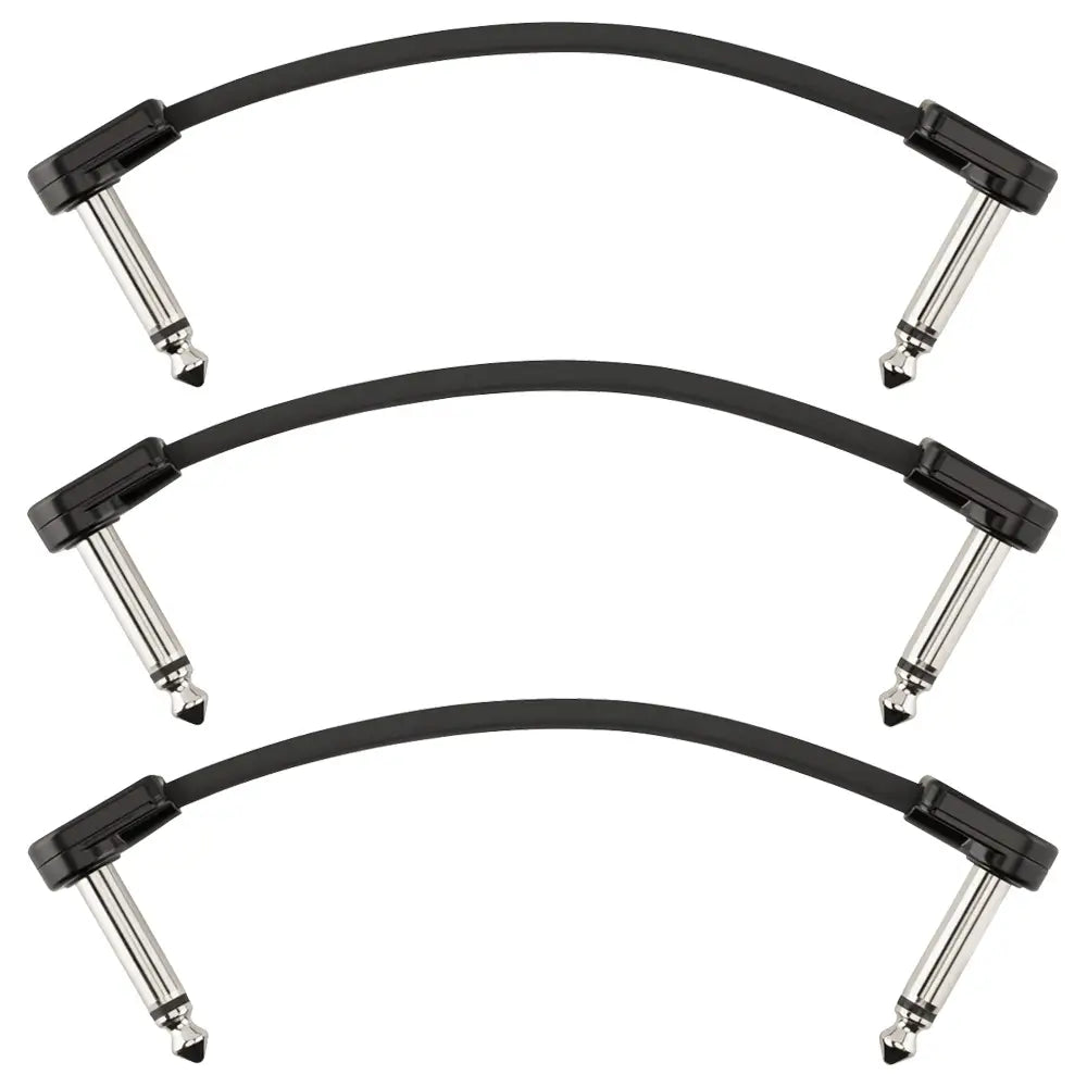 Fender 0990825007 Cable Blockchain 4" Patch 3-Pack Angle/Angle 10cm