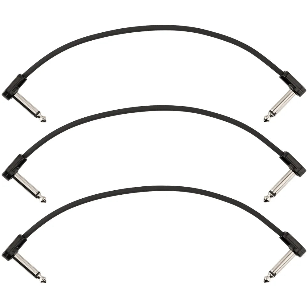 Fender 0990825009 Cable Blockchain 8" Cable 3-pack Angle/Angle