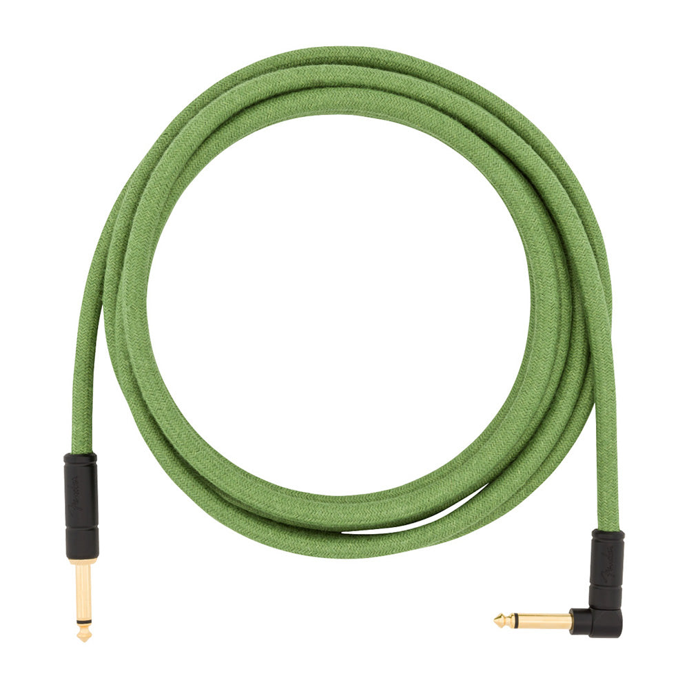 Cable Instrumento Fender 0990910062 10in Angle Pure Hemp Green Festival