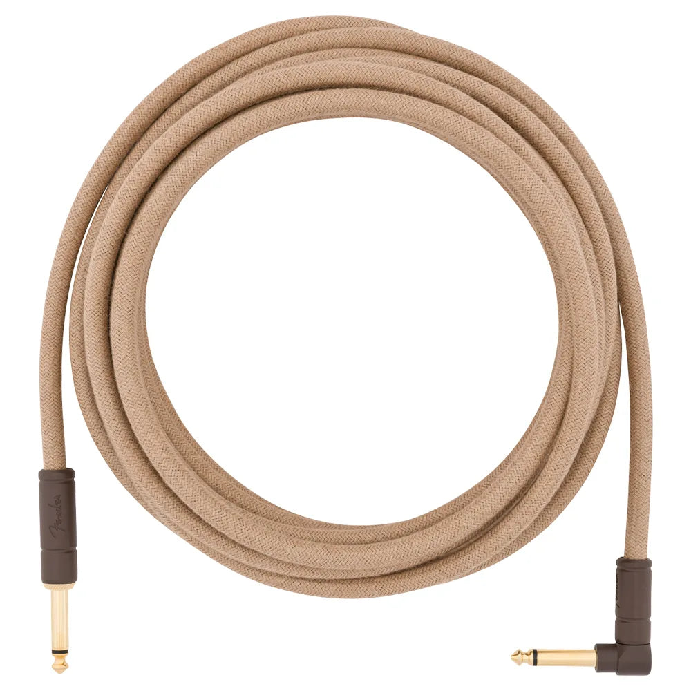 Fender 0990918021 Cable Instrumento Festival Instrument Cable Straight/Angle 18.6' Pure Hemp Natural