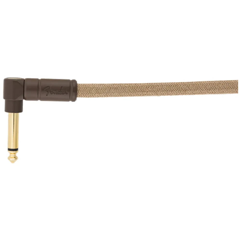 Fender 0990918021 Cable Instrumento Festival Instrument Cable Straight/Angle 18.6' Pure Hemp Natural