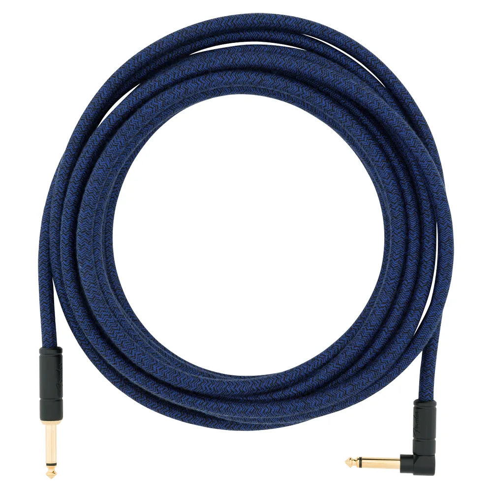 Fender 0990918073 Cable Instrumento Festival Instrument Cable Straight/Angle 18.6' Pure Hemp Blue Dream