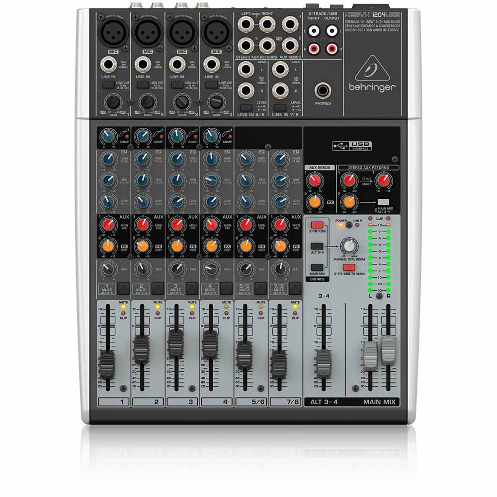 Mezcladora Xenyx Behringer 1204USB 8 Canales USB