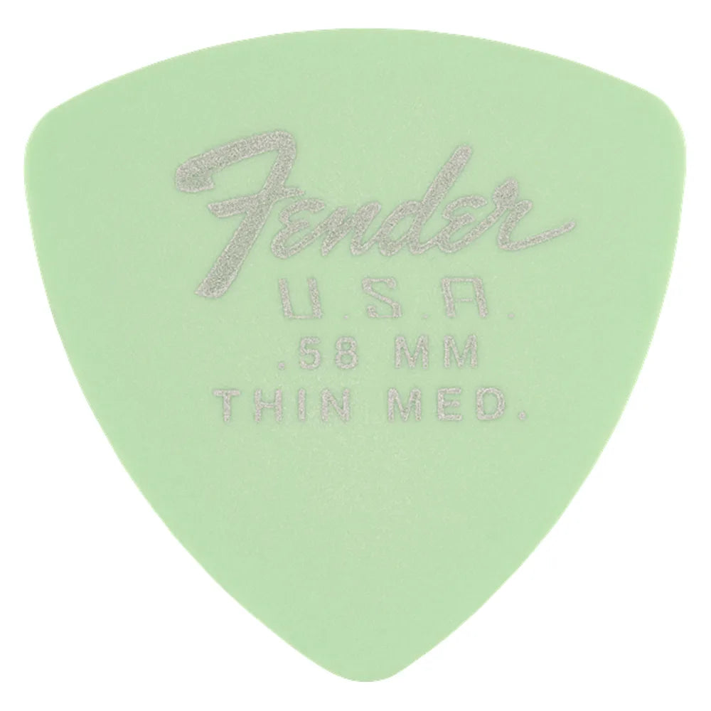 Fender 1987346750 Paquete 12 Púas Dura-Tone 346 .58 Surf Green