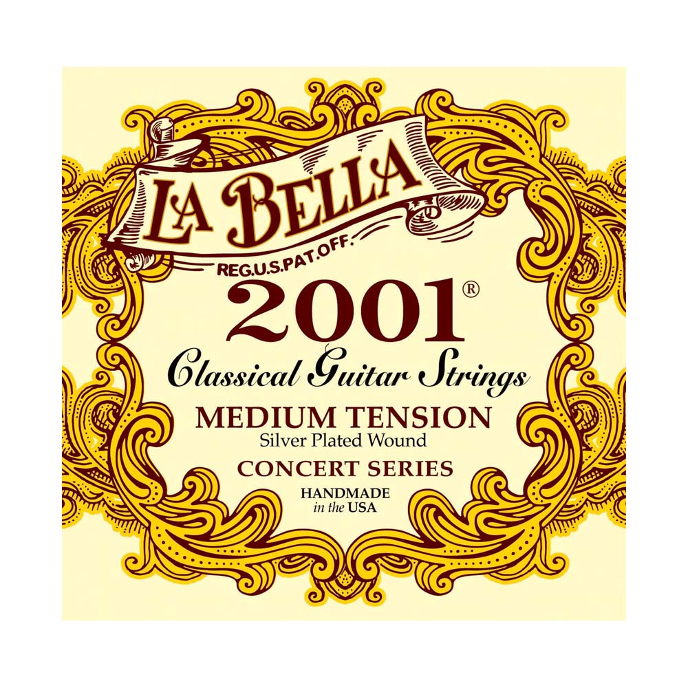 Encordadura para Guitarra Clásica Tensión Media LABELLA 2001ME