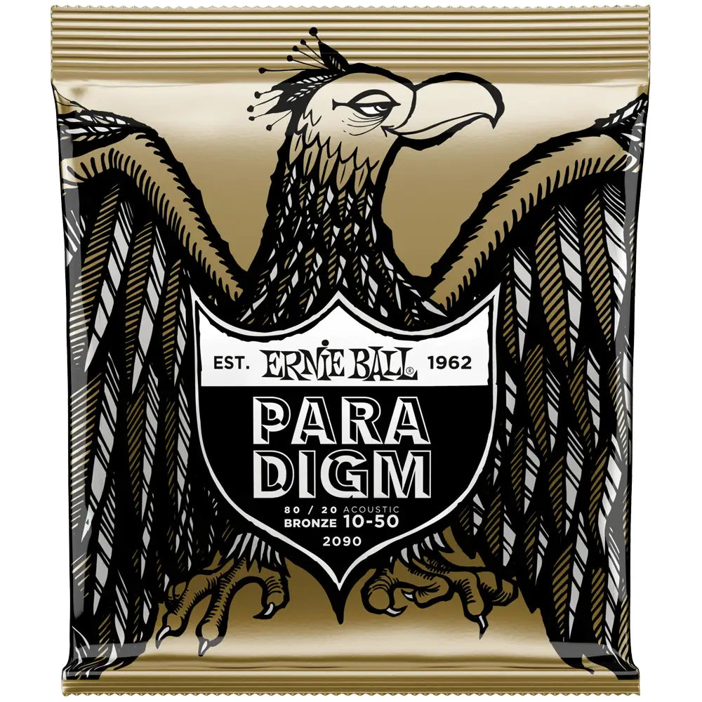 Ernieball 2090 Encordadura Guitarra Acústica "Paradigm Extra" 10/50 Bronce