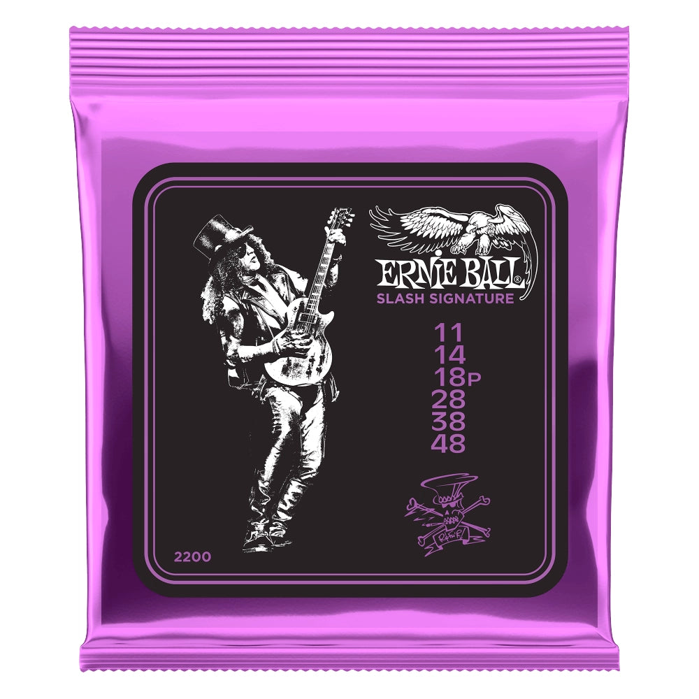 Ernieball 2200 Encordadura Guitarra Eléctrica Slash 11/48 Niquel