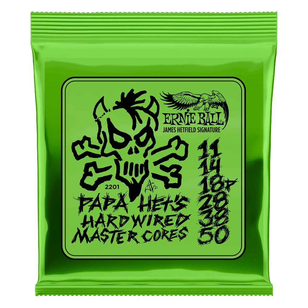 Ernieball 2201 Encordadura Guitarra Eléctrica Papa Hets 11/50 Niquel