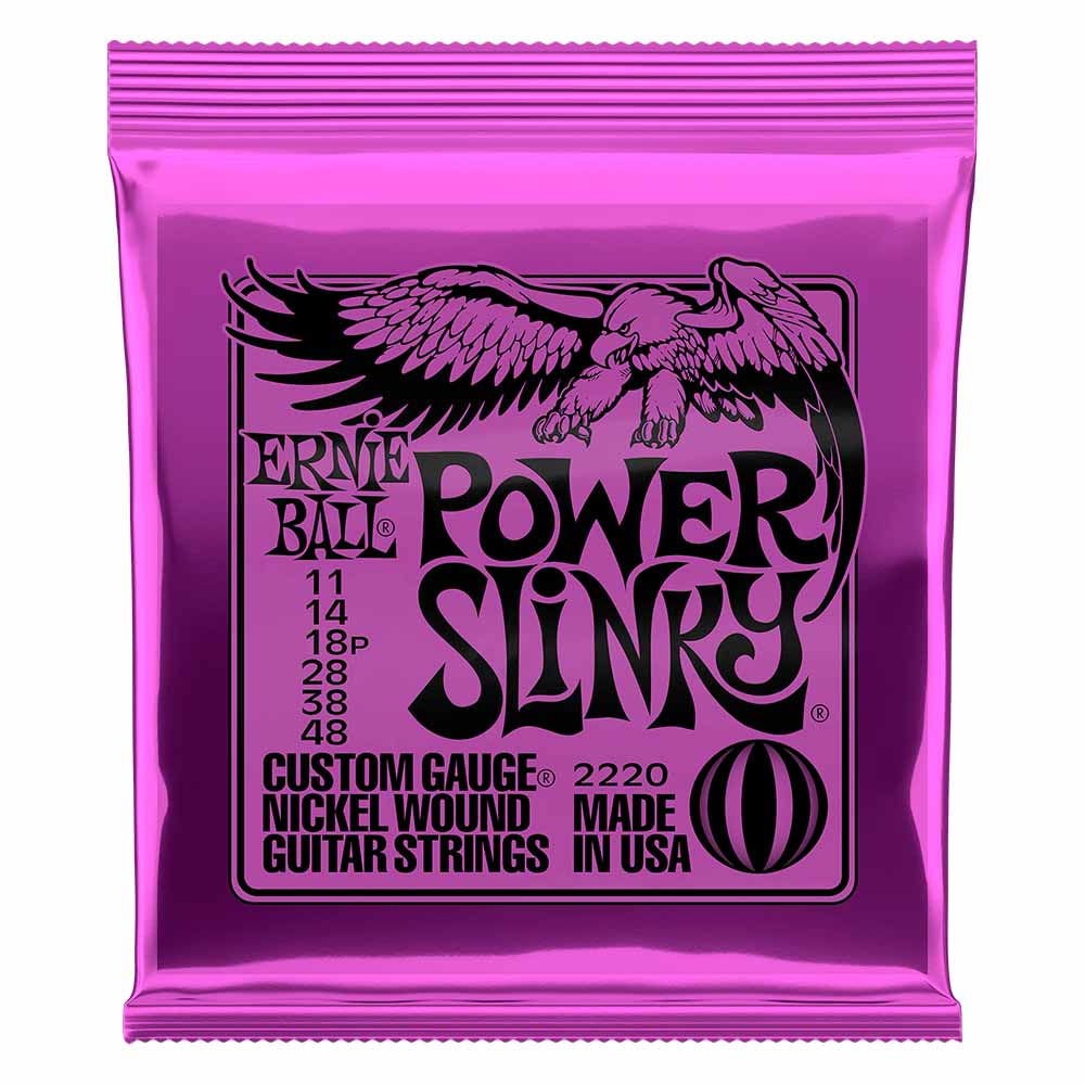 Encordadura Guitarra Eléctrica E.Ball ERNIEBALL 2220 11/48 Nickel Power Slinky