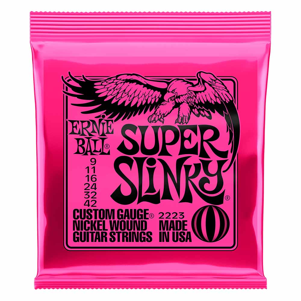 Encordadura Guitarra Eléctrica E.Ball ERNIEBALL 2223 9/42 Nickel Super Slinky