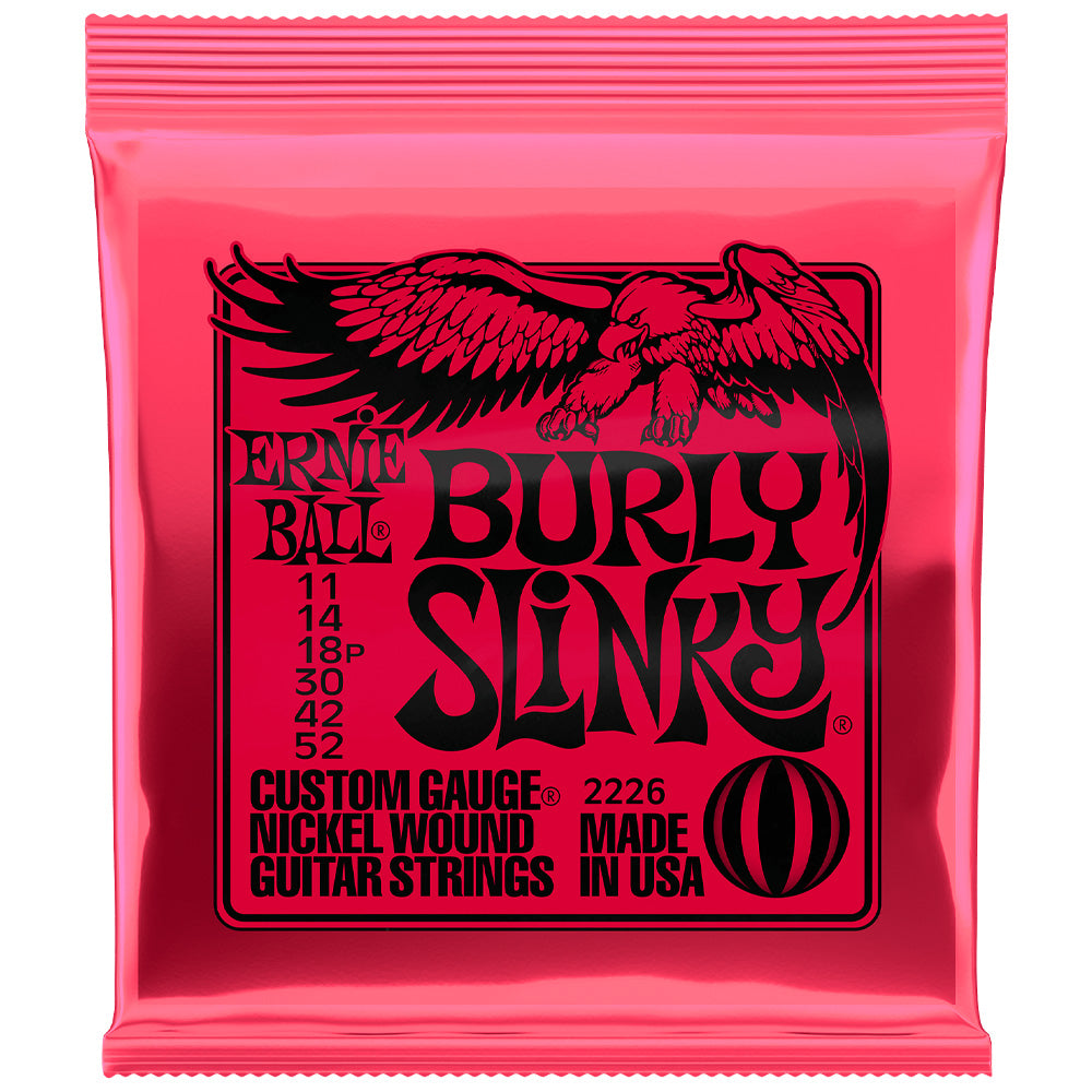 Encordadura Guitarra Eléctrica E.Ball ERNIEBALL 2226 Burly Slinky Niquel 0.011 - 0.052