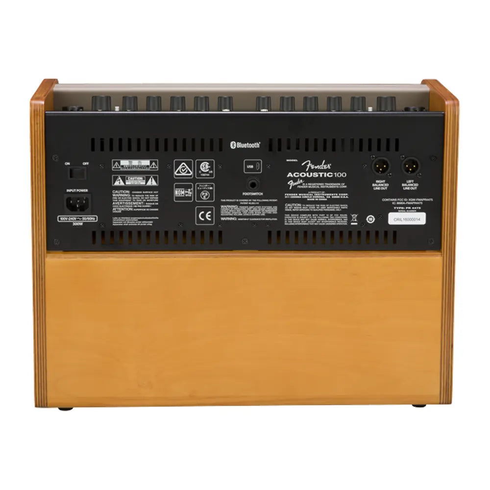 Fender Acoustic 100 Natural Blonde Amplificador para Guitarra Electroacústica 2314000000