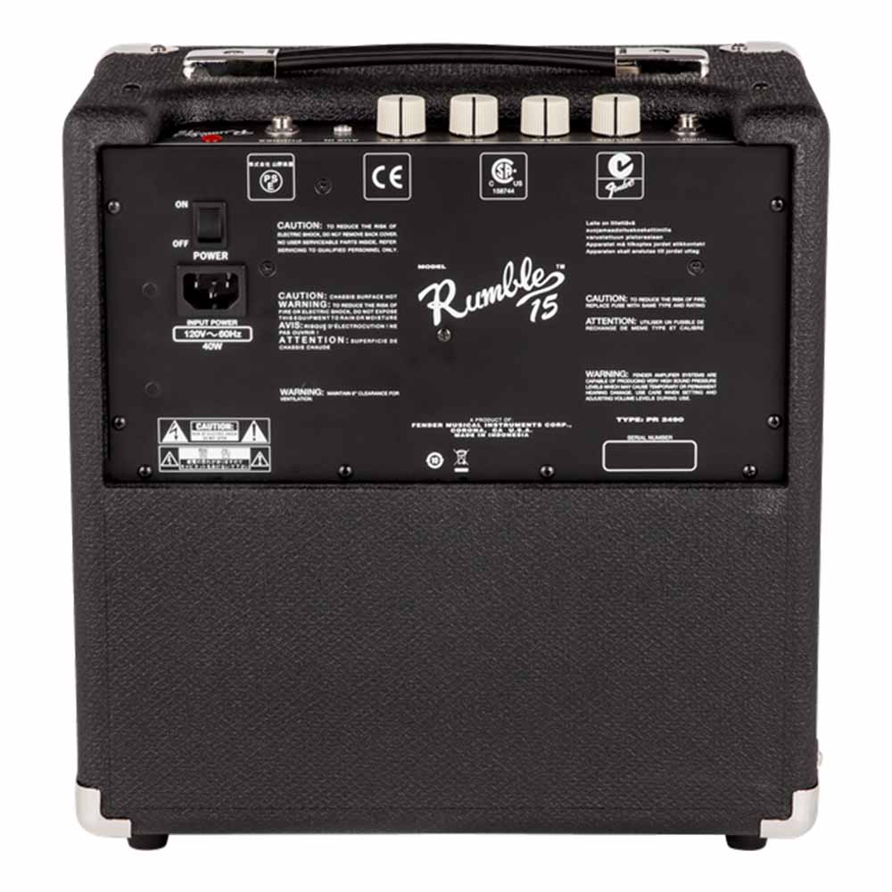 Combo Rumble 15 Black and Silver 15W FENDER 2370100000