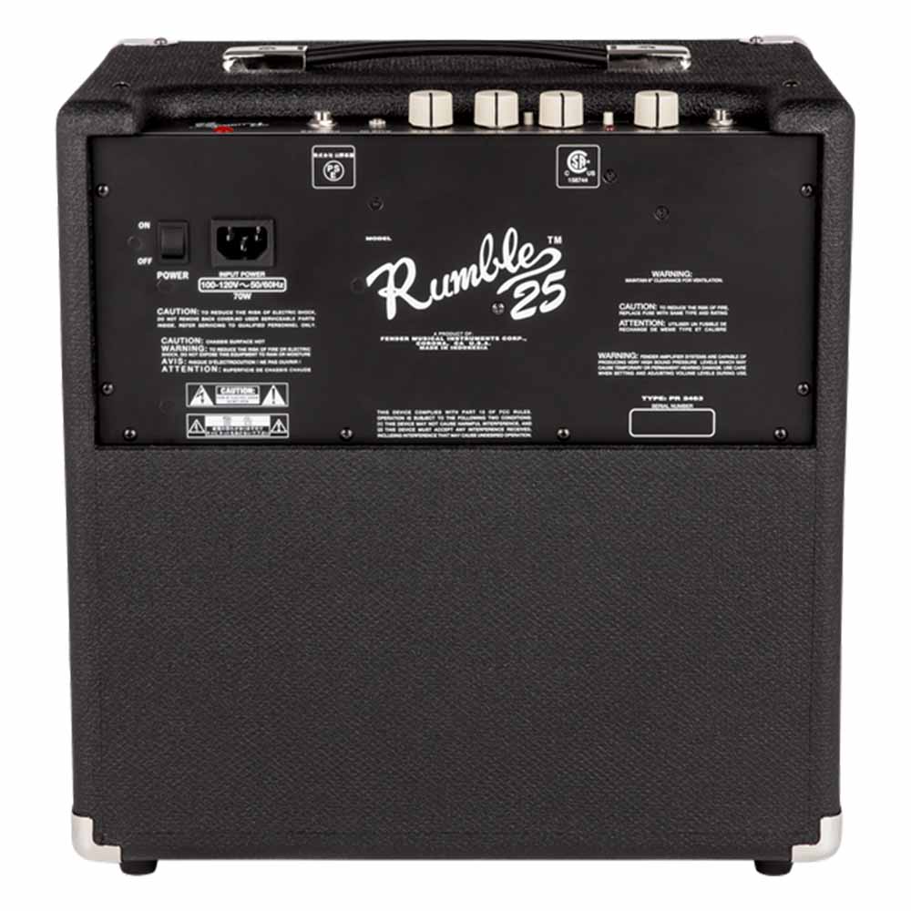 Combo Rumble 25 Black and Silver 25W FENDER 2370200000