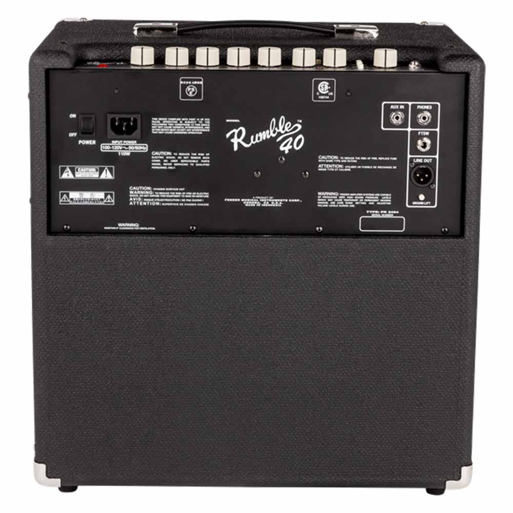 Combo Rumble 40 Black and Silver 40W FENDER 2370300000