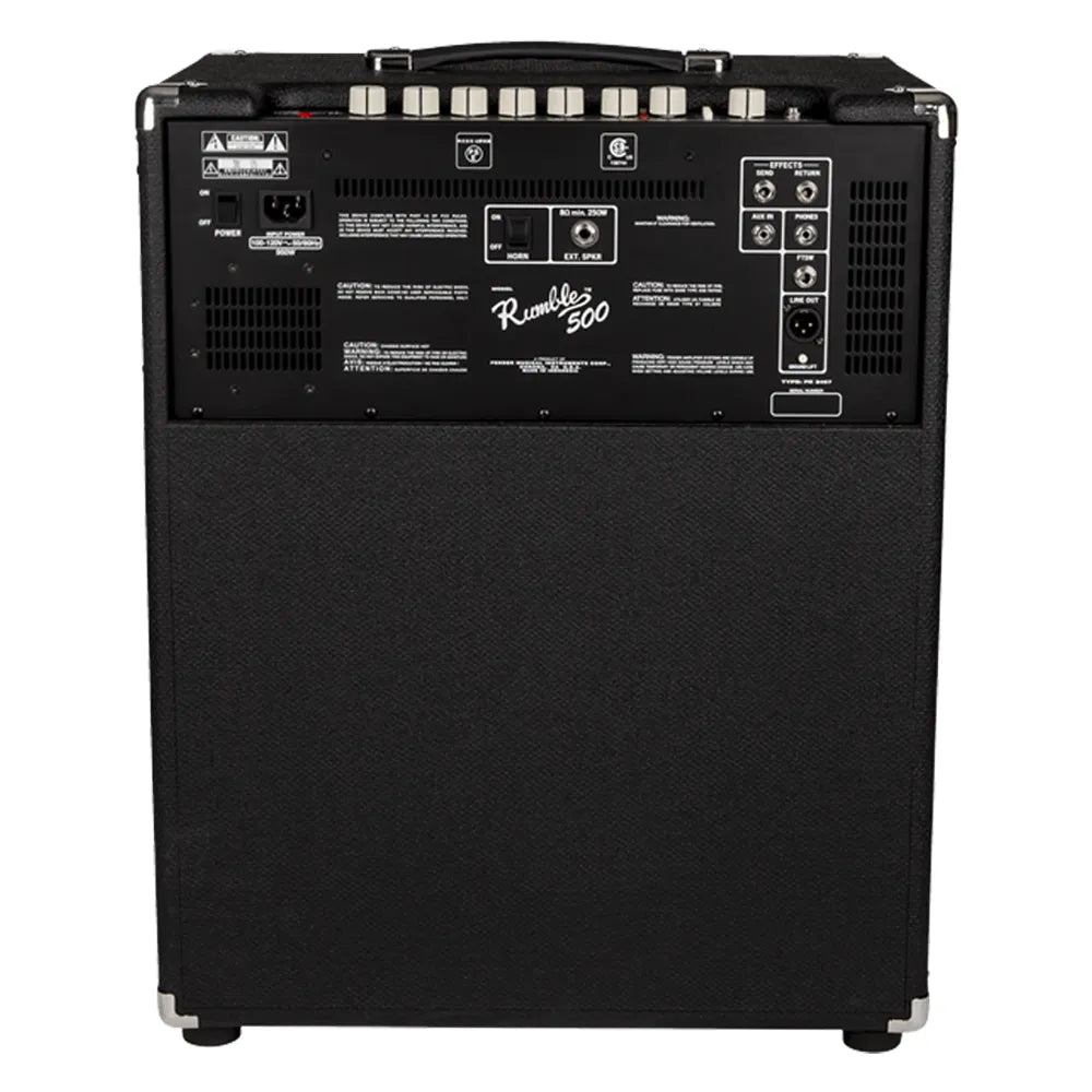 Fender Rumble 500 Black and Silver 500W Amplificador para Bajo 2370600000