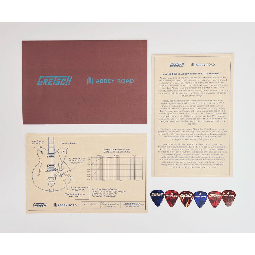 Gretsch 2506419582 Guitarra Eléctrica Limited Edition Abbey Road Studiomatic Hollow Body with Bigsby and Gold Hardware Classic Walnut Stain