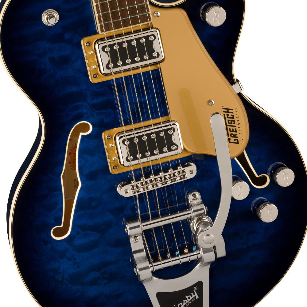 Guitarra Eléctrica Gretsch GRETSCH GUITARS 2509876543 G5655T-QM Electromatic Center Block Jr. Single-Cut Quilted Maple with Bigsby Hudson Sky