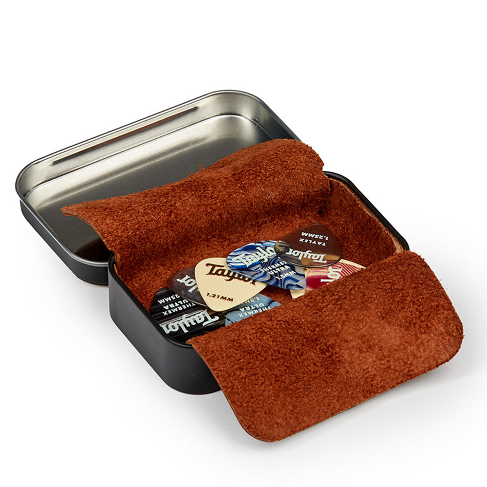 Taylor Tin Koa Top Collectable Dark Tone Series con 9 Paquete Púas 2601