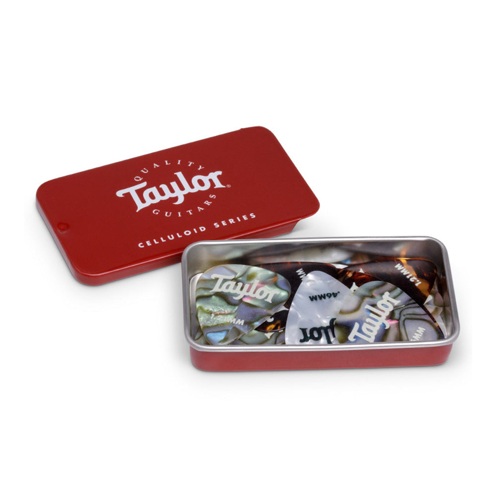 Taylor Tin Celluloid con 12 Paquete Púas 2608