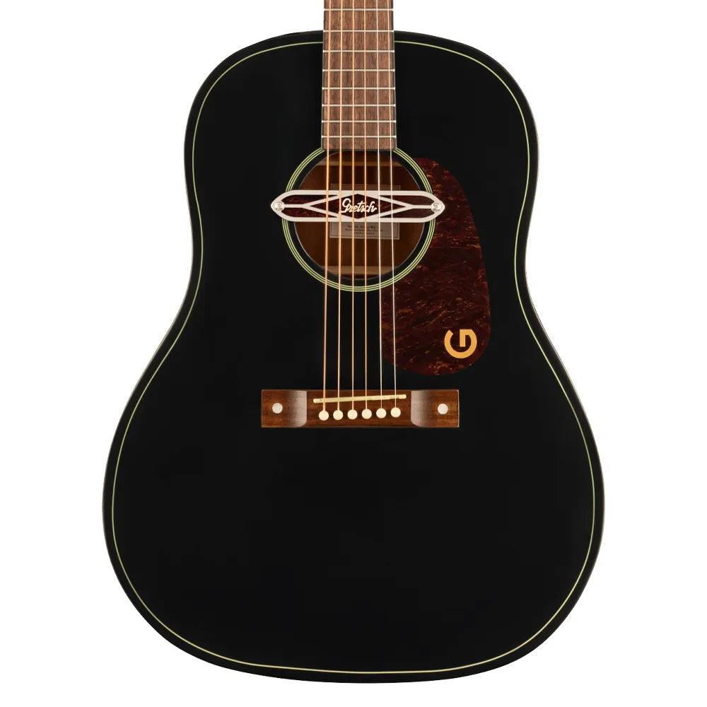 Gretsch 2711230511 Guitarra Electroacústica Jim Dandy Deltoluxe Dreadnought Tortoiseshell Pickguard Black Top