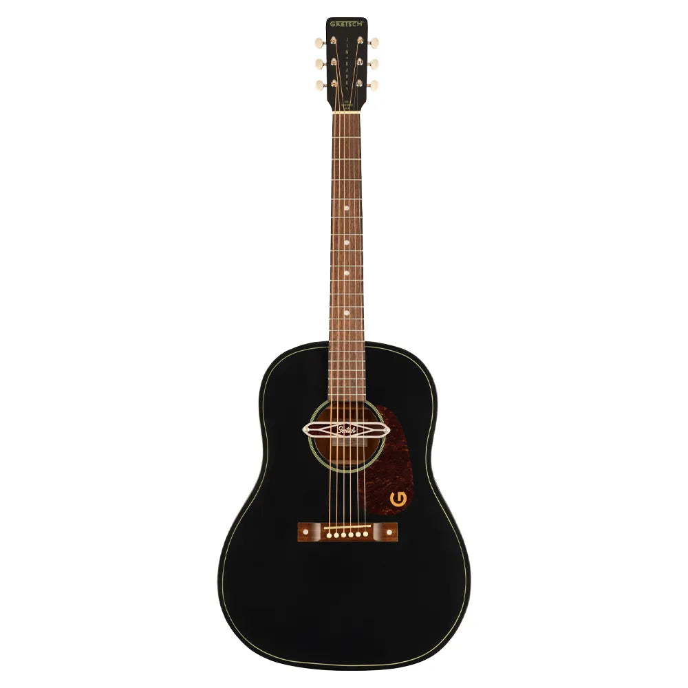 Gretsch 2711230511 Guitarra Electroacústica Jim Dandy Deltoluxe Dreadnought Tortoiseshell Pickguard Black Top