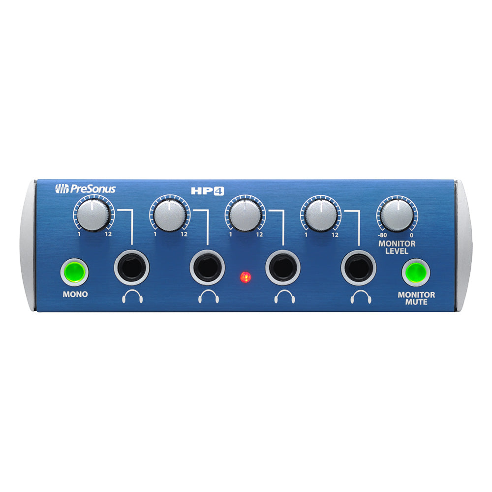 Presonus HP4 4 Channel Headphone Amplifier Blue Amplificador de Audífonos 2777400203