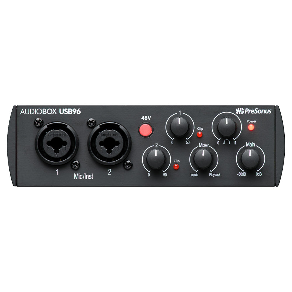 Presonus AudioBox USB 96K Studio 25th Anniversary Edition Black 100-120V Interface 2777700101
