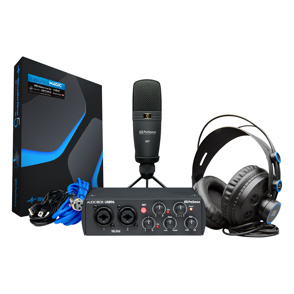 Presonus AudioBox USB 96K Studio 25th Anniversary Edition Black 100-120V Interface 2777700101