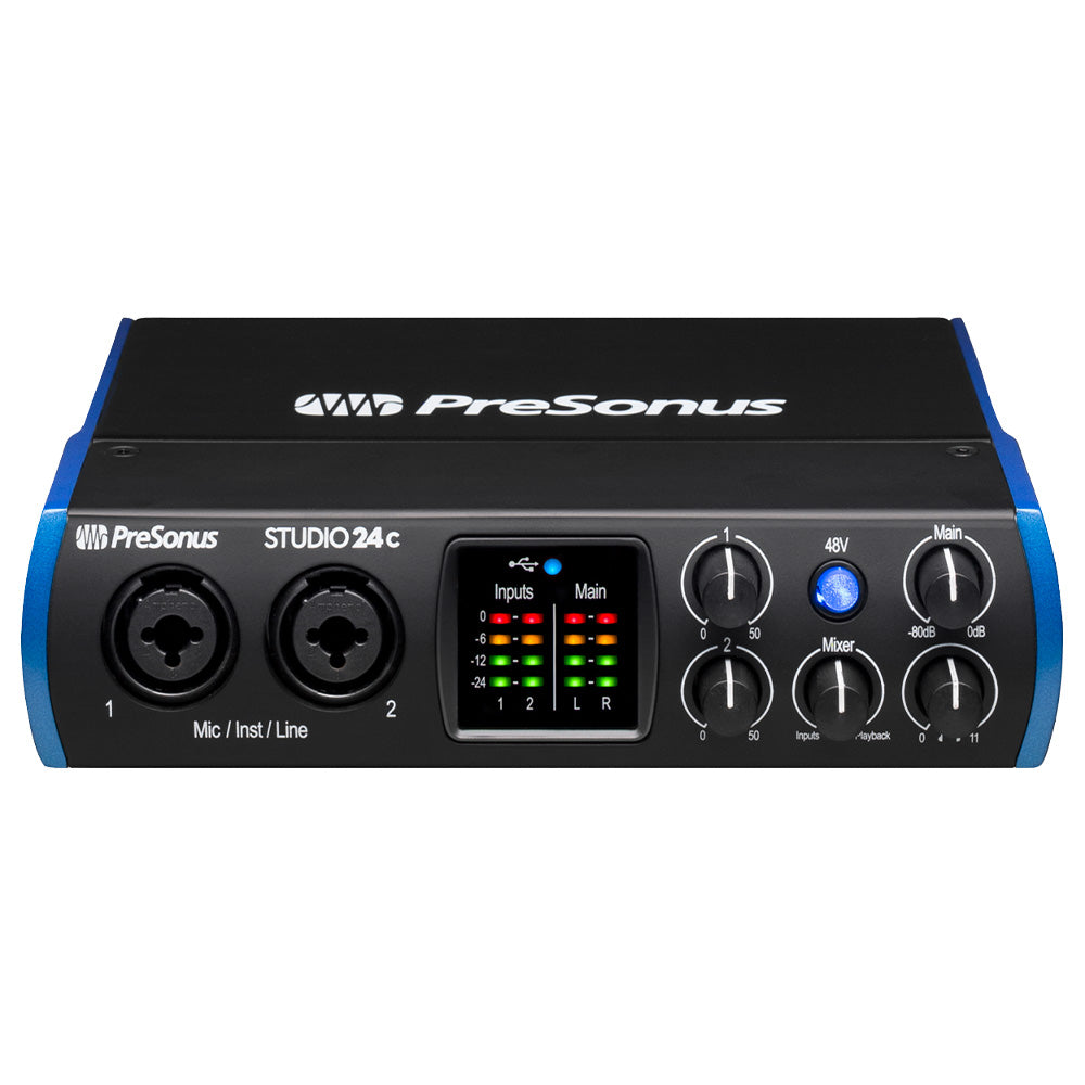 Presonus Studio 24c Black and Blue Interface 2777700403