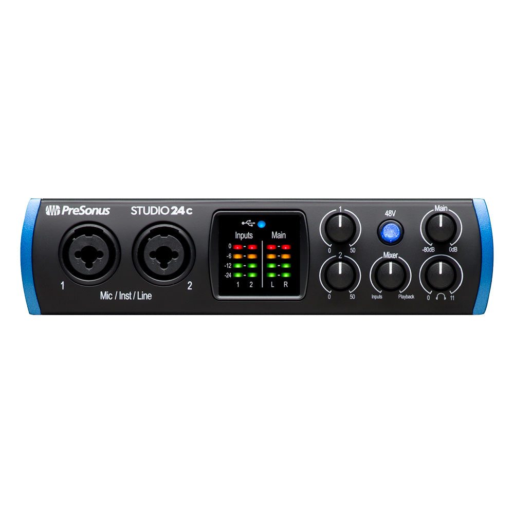 Presonus Studio 24c Black and Blue Interface 2777700403
