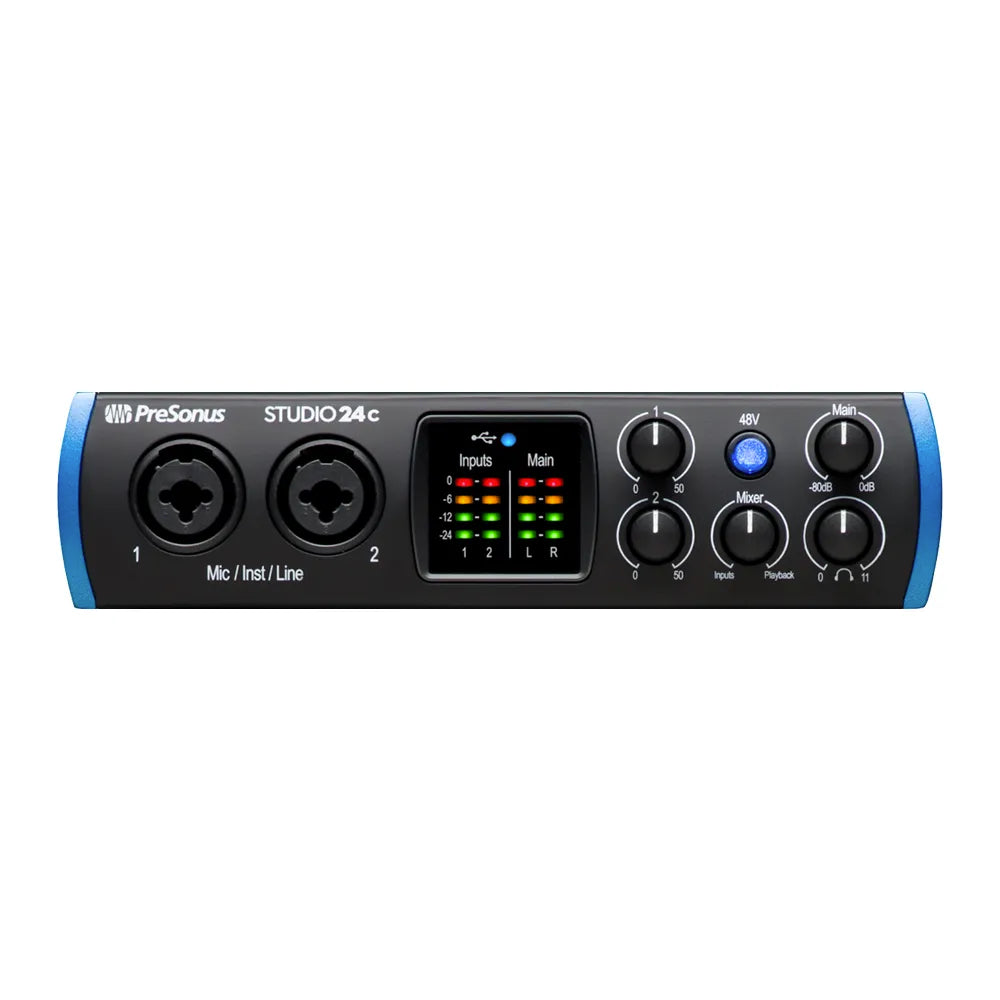 Presonus 2777714403 Interface Studio 24c Black and Blue MX